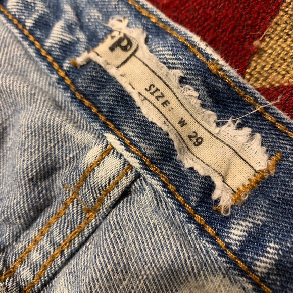 Free people acid bleached denim short shor… - Picture 4 of 4